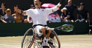 Champion de tennis en fauteuil roulant