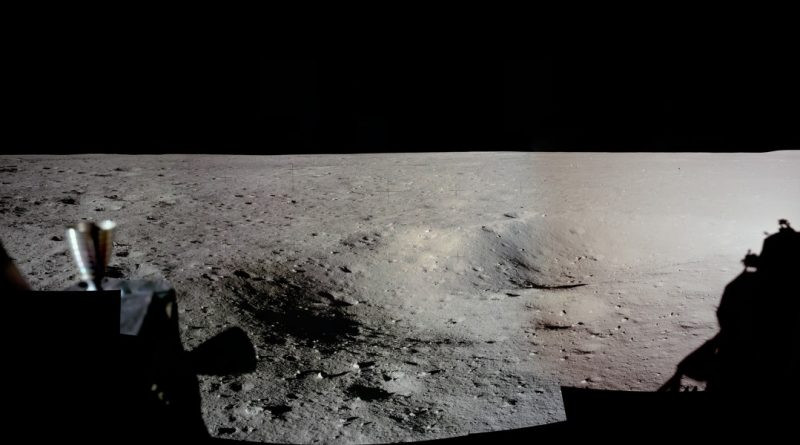 Panorama de l'atterrissage d'Apollo 11