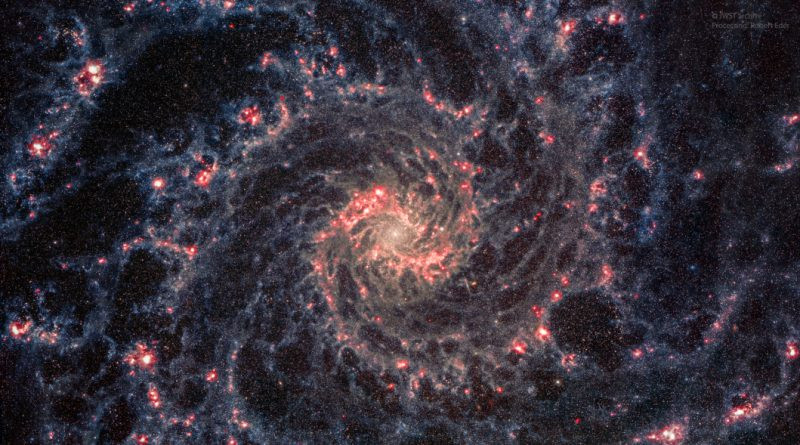 Galaxie spirale M74 : Une vue plus précise