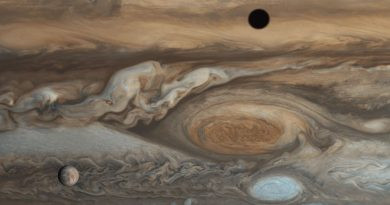 Europe et Jupiter depuis Voyager 1