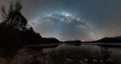 Galaxie au bord du lac