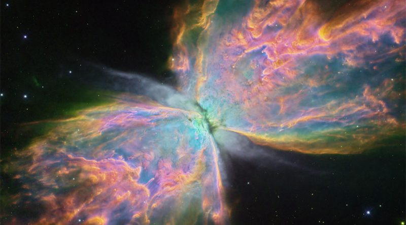 La nébuleuse du papillon vue de Hubble