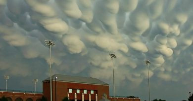 Nuages de type Mammatus au-dessus du Nebraska