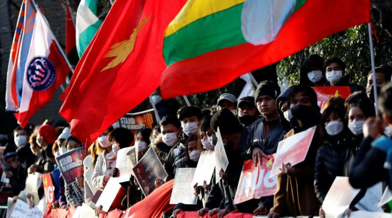 Manifestation au Myanmar