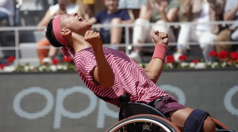 Championne de tennis en fauteuil roulant